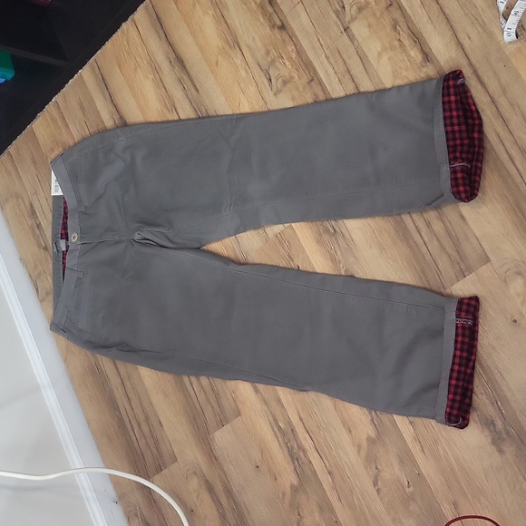 NATURAL REFLECTIONS Charcol Gray Fully Lined Buffalo Check Pants - Picture 2 of 16